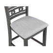 Pemberly Row Solid Wood Counter Chair in Gray (Set of 4)