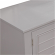 Pemberly Row Jamestown Solid Wood 5-Drawer Gray Bedroom Dresser