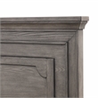 Pemberly Row Lisbon Gray Queen Bed with 2 Storage Drawers