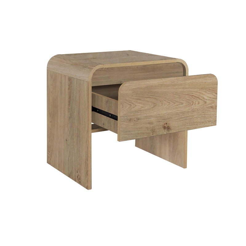 Pemberly Row 3-Piece Cocktail Table and End Tables in Natural Wood Finish