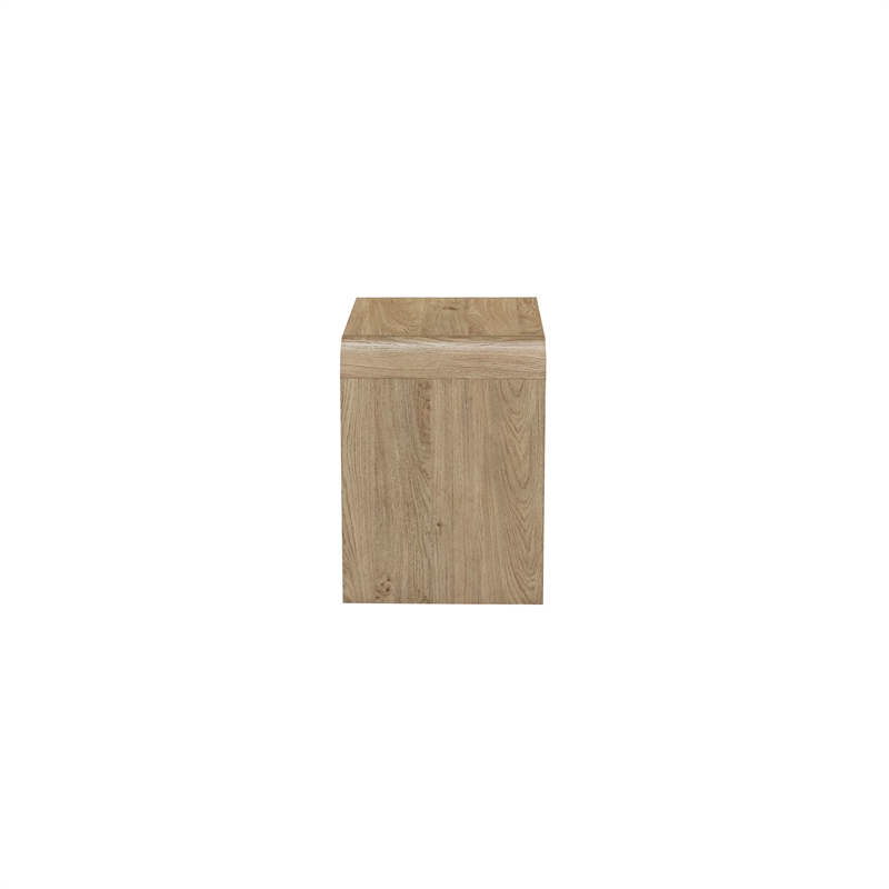 Pemberly Row 3-Piece Cocktail Table and End Tables in Natural Wood Finish