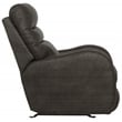 Pemberly Row Gray Power Rocker Recliner with USB Charging Port