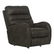 Pemberly Row Gray Power Rocker Recliner with USB Charging Port