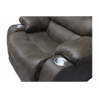 Pemberly Row Power Lift Recliner with Heat and Massage in Gray Fabric