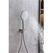 Pemberly Row Brass Shower Faucet System in Brushed Nickel