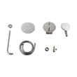 Pemberly Row Brass Shower Faucet System in Brushed Nickel