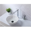 Pemberly Row Brass Single Handle Bathroom Faucet in Chrome