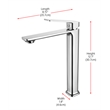Pemberly Row Brass Single Handle Bathroom Faucet in Chrome