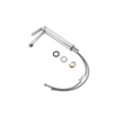 Pemberly Row Brass Single Handle Bathroom Faucet in Chrome