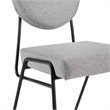 Pemberly Row Fabric Upholstered Dining Side Chairs in Light Gray (Set of 2)