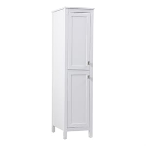 Pemberly Row 16&quot Freestanding Engineered Wood Storage Cabinet in White