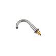 Pemberly Row Brass Double Handle Bathroom Faucet in Brushed Nickel