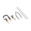 Pemberly Row Brass Double-Handle Bathroom Faucet in Black Finish