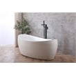 Pemberly Row Floor Mounted Tub Faucet with Hand Shower in Matte Black