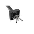 Pemberly Row Floor Mounted Tub Faucet with Hand Shower in Matte Black