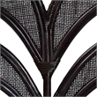 Pemberly Row Rattan Armchair with Leaf Frame and Wicker Design
