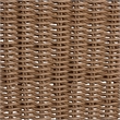 Pemberly Row Isra Natural Rattan Chair with Synthetic Wicker Frame