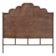Pemberly Row Raphaela Natural Rattan King Panel Headboard
