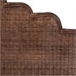 Pemberly Row Raphaela Natural Rattan King Panel Headboard
