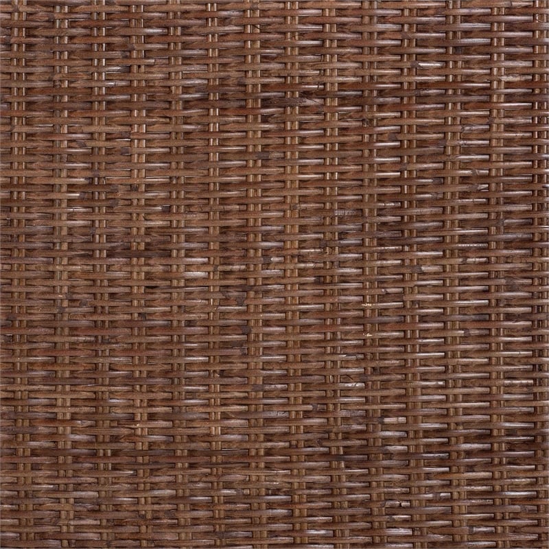 Pemberly Row Raphaela Natural Rattan King Panel Headboard