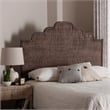 Pemberly Row Raphaela Natural Rattan King Panel Headboard