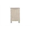 Pemberly Row Farmhouse 2-Drawer Solid Wood Nightstand in Weathered White
