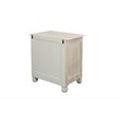 Pemberly Row Farmhouse 2-Drawer Solid Wood Nightstand in Weathered White