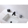 Pemberly Row Brass Single Hole Bathroom Faucet in Matte Black