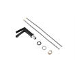 Pemberly Row Brass Single Hole Bathroom Faucet in Matte Black