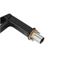 Pemberly Row Brass Single Hole Bathroom Faucet in Matte Black