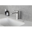 Pemberly Row Brass Single Hole Bathroom Faucet in Brushed Nickel