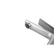 Pemberly Row Brass Single Hole Bathroom Faucet in Brushed Nickel