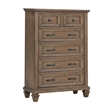 Pemberly Row 4-Piece Wood Queen Bedroom Set with Chest in Vintage Mocha