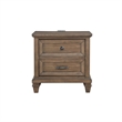 Pemberly Row 4-Piece Wood Queen Bedroom Set in Vintage Mocha Finish