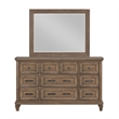 Pemberly Row 5-Piece Wood Queen Bedroom Set with Chest in Mocha