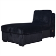 Pemberly Row 5-Piece Fabric Sectional with Chaise in Midnight Black