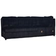Pemberly Row 5-Piece Fabric Sectional with Chaise in Midnight Black
