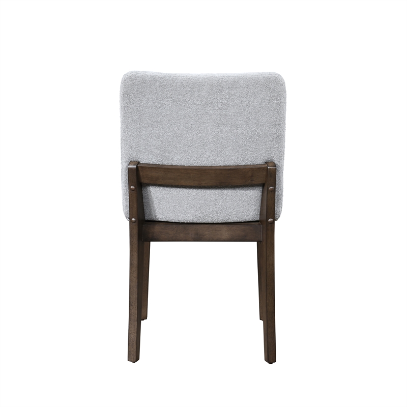 Pemberly Row Upholstered Dining Chairs in Gray (Set of 2)