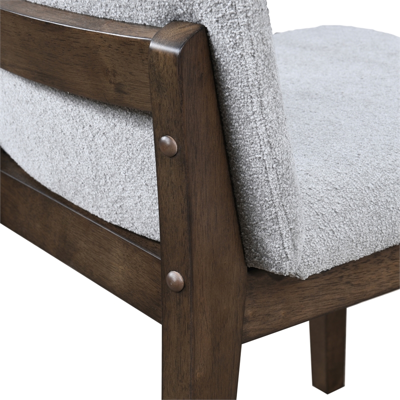 Pemberly Row Upholstered Dining Chairs in Gray (Set of 2)