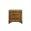 Pemberly Row 5Pc Wood Queen Bedroom Set with Chest in Honey Brown Finish