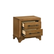 Pemberly Row 5Pc Wood Queen Bedroom Set with Chest in Honey Brown Finish