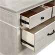 Pemberly Row 4-Piece King Bedroom Set with Nightstand in Misty Gray Finish