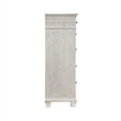 Pemberly Row 5Pc Wood Cal King Bedroom Set with Chest in Gray Pine