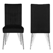 Pemberly Row 5-Piece Dining Set with Upholstered Chairs and Black Table