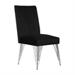 Pemberly Row 5-Piece Dining Set with Upholstered Chairs and Black Table