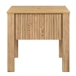 Pemberly Row Thayer Wood 1-Drawer End Table in Natural Finish (Set of 2)