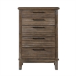 Pemberly Row 3-Pc Wood Bedroom Set with Chest in Vintage Gray