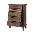 Pemberly Row 3-Pc Wood Bedroom Set with Chest in Vintage Gray