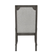 Pemberly Row Dining Side Chairs in Gray Finish (Set of 2)