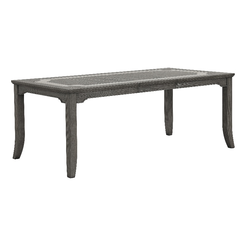 Pemberly Row Rectangle Dining Table in Gray with 18